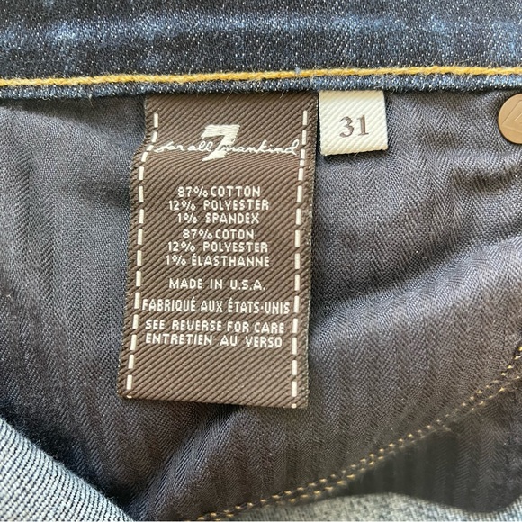 7 For All Mankind B(air) Dojo Mid Rise Flare Jeans In Authentic Fate Size 31 - Picture 9 of 15